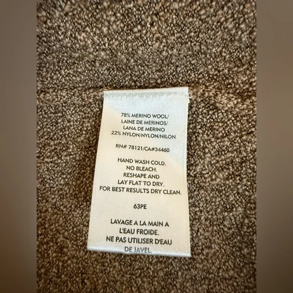 Eileen Fisher Brown Oversized Open Cardigan - Picture 4 of 4